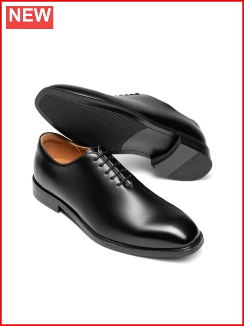 Lace Up Plain Toe Oxford Dress Shoes Faux Leather Comfort